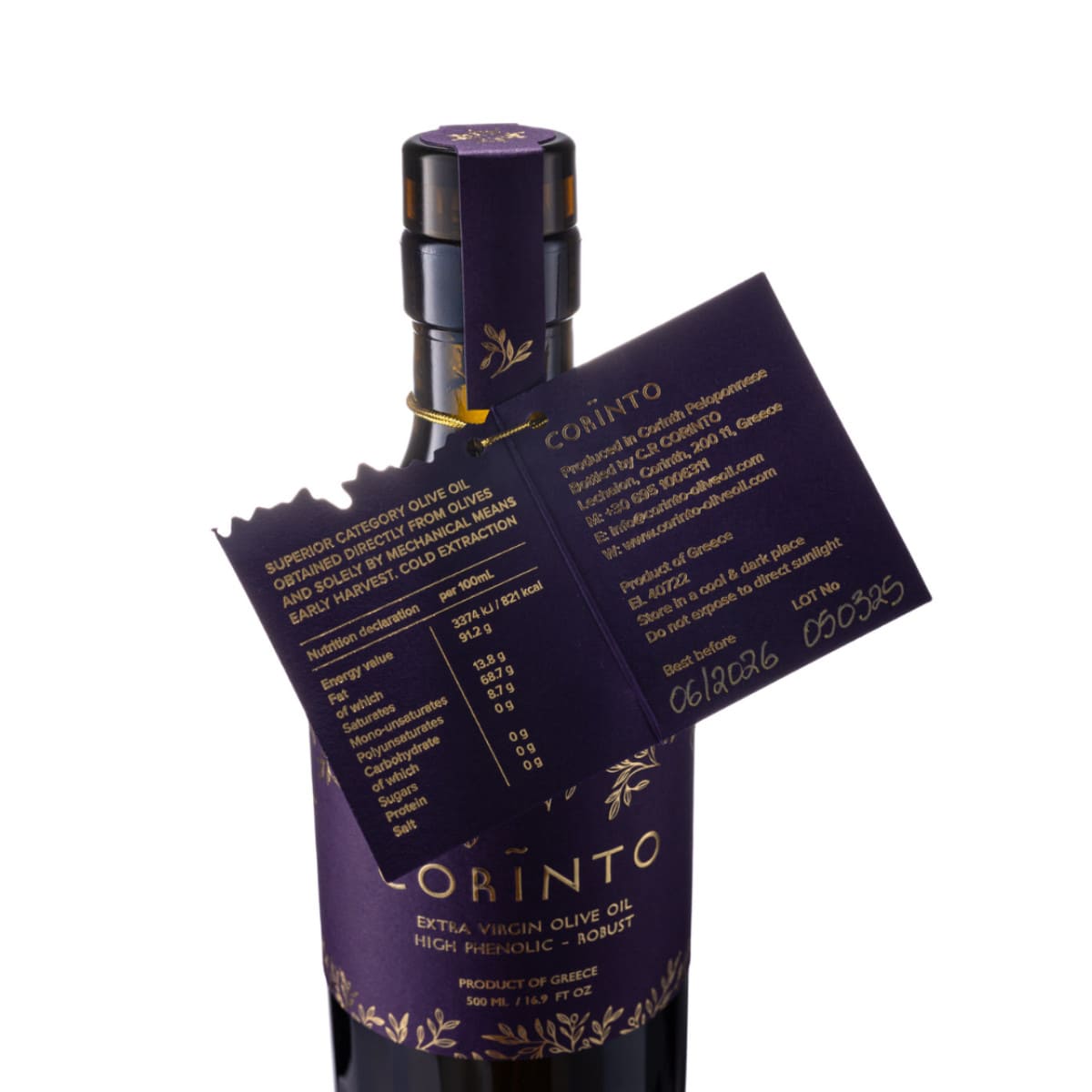 HIGH-PHENOLIC EXTRA VIRGIN OLIVE OIL 500ml - Image 4